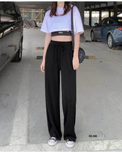 Load image into Gallery viewer, New Women Straight Leg Elasticated Drawstring Trouser
