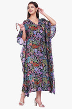 Load image into Gallery viewer, New Women Paisley Print Casual Summer Beachwear Kaftan with Drawstring Free Size
