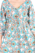 Load image into Gallery viewer, New Women V-Neck Long Sleeve Printed Silk Maxi Dress Free Size
