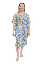 Load image into Gallery viewer, New Ladies Nighty Nightwear Floral Print Short Sleeve Long Nightdress M to XXL UK
