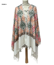 Load image into Gallery viewer, New Women All Over Printed Embroidery Casual Shawl
