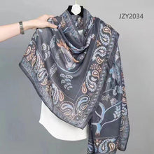 Load image into Gallery viewer, New Women Paisley Pint Cotton/Viscose Fashion Scarf for All Season
