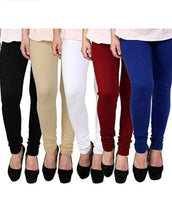 Load image into Gallery viewer, New Women Ladies Stretch 100% Rayon Leggings Plain Elasticated Tummy Control Leggings
