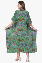 Load image into Gallery viewer, New Women Paisley Print Casual Summer Beachwear Kaftan with Drawstring Free Size
