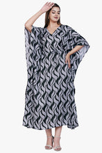 Load image into Gallery viewer, New Women Printed Viscose Holiday Plus Size Summer Kaftan V Neck Free Size
