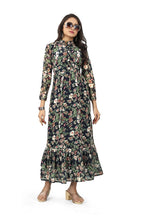 Load image into Gallery viewer, New Women Floral Casual Long Sleeve Georgette Maxi Dress
