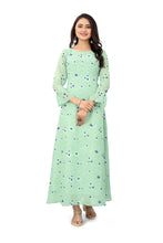 Load image into Gallery viewer, New Women Small Floral Print Casual Long Sleeve Maxi Dress
