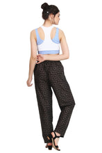 Load image into Gallery viewer, Women&#39;s Maze Print Trouser casual Adjustable Drawstring
