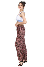 Load image into Gallery viewer, Women&#39;s Maze Print Trouser casual Adjustable Drawstring
