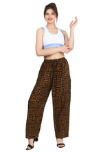 Load image into Gallery viewer, Women&#39;s Maze Print Trouser casual Adjustable Drawstring
