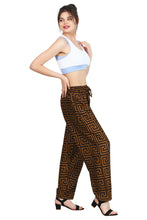 Load image into Gallery viewer, Women&#39;s Maze Print Trouser casual Adjustable Drawstring
