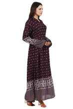 Load image into Gallery viewer, New Women Printed Rayon Long Sleeve Maxi Dress
