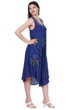 Load image into Gallery viewer, New Women Floral Printed Rayon Umbrella Dress Summer FREE SIZE
