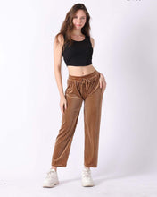 Load image into Gallery viewer, New Women Polyester Ribbed Lined Drawstring Legging One Size
