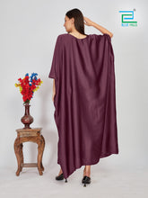 Load image into Gallery viewer, New Rozleen Satin Kaftan Free Size
