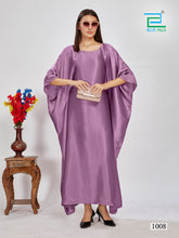 Load image into Gallery viewer, New Rozleen Satin Kaftan Free Size
