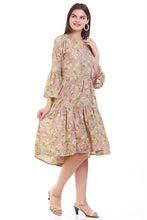 Load image into Gallery viewer, New Women Floral V Neck Long Sleeve Summer Midi Dress
