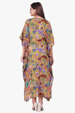 Load image into Gallery viewer, New Women Paisley Print Casual Summer Beachwear Kaftan with Drawstring Free Size
