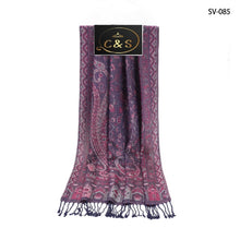 Load image into Gallery viewer, Women Paisley Print Long 100% Viscose Winter Scarf/Shawl Multicolors
