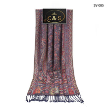 Load image into Gallery viewer, Women Paisley Print Long 100% Viscose Winter Scarf/Shawl Multicolors
