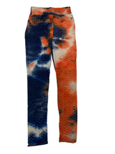 Load image into Gallery viewer, New Women Floral Tie Dye Bubble Legging Casual Gym Running Slim Fit
