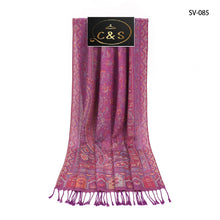 Load image into Gallery viewer, Women Paisley Print Long 100% Viscose Winter Scarf/Shawl Multicolors
