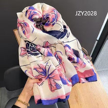 Load image into Gallery viewer, New Big Floral Print Casual Light Weight All Season  Fashion Scarf Cotton Viscose
