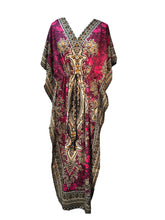 Load image into Gallery viewer, New Ladies Long floral Printed Kaftan Dress perfect for summer  FREE SIZE
