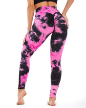 Load image into Gallery viewer, New Women Floral Tie Dye Bubble Legging Casual Gym Running Slim Fit
