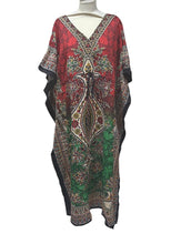 Load image into Gallery viewer, New Ladies Long floral Printed Kaftan Dress perfect for summer  FREE SIZE
