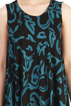 Load image into Gallery viewer, New Women Round Neck Abstract Print Umbrella Dress Free Size
