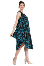 Load image into Gallery viewer, New Women Round Neck Abstract Print Umbrella Dress Free Size
