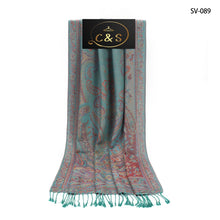 Load image into Gallery viewer, Women&#39;s Scarf Gorgeous Paisley Pashmina 100% Viscose Jamavar Winter Scarf/Shawl
