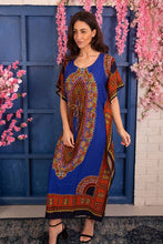 Load image into Gallery viewer, New Women Round Neck Printed Rayon Kaftan Casual
