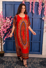 Load image into Gallery viewer, New Women Round Neck Printed Rayon Kaftan Casual
