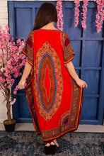 Load image into Gallery viewer, New Women Round Neck Printed Rayon Kaftan Casual
