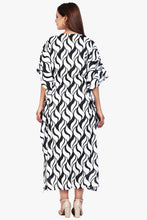 Load image into Gallery viewer, New Women Printed Viscose Holiday Plus Size Summer Kaftan V Neck Free Size
