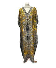 Load image into Gallery viewer, New Ladies Long floral Printed Kaftan Dress perfect for summer  FREE SIZE
