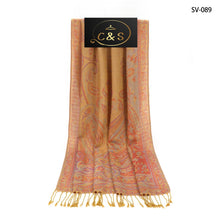 Load image into Gallery viewer, Women&#39;s Scarf Gorgeous Paisley Pashmina 100% Viscose Jamavar Winter Scarf/Shawl
