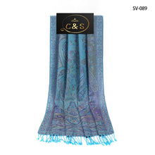 Load image into Gallery viewer, Women&#39;s Scarf Gorgeous Paisley Pashmina 100% Viscose Jamavar Winter Scarf/Shawl
