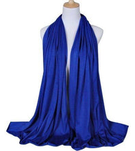 Load image into Gallery viewer, New Women Top Quality Big Large Plain Jersey Hijab Scarf Shawl Wrap Stretchy Uk seller
