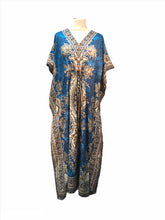 Load image into Gallery viewer, New Ladies Long floral Printed Kaftan Dress perfect for summer  FREE SIZE
