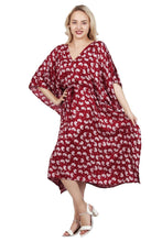 Load image into Gallery viewer, New Women Long floral Printed RayonvKaftan Dress perfect for summer FREE SIZE
