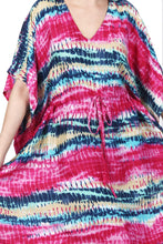 Load image into Gallery viewer, New Women Short floral Printed Rayon Kaftan Dress Summer FREE SIZE
