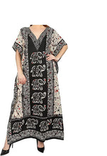 Load image into Gallery viewer, New Ladies Long floral Printed Kaftan Dress perfect for summer  FREE SIZE
