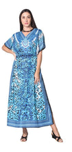 Load image into Gallery viewer, Ladies Long African Kaftan Dress Animal Print 100% Rayon  Summer / Beach Holiday Free Size B-06
