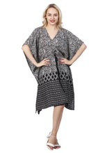 Load image into Gallery viewer, New Women Short floral Printed Rayon Kaftan Dress Summer FREE SIZE
